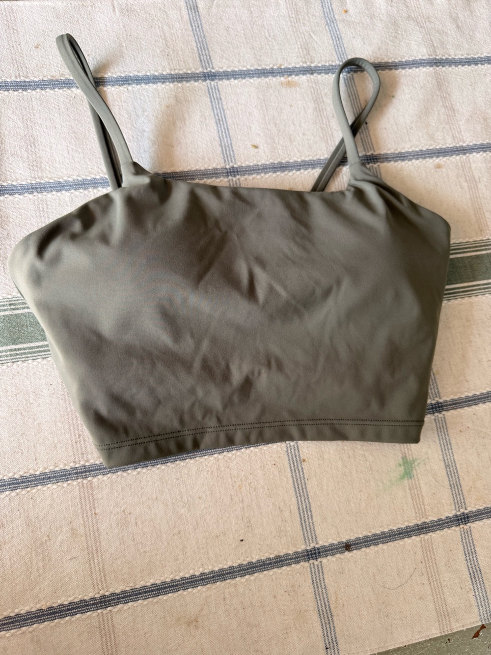 Adanola Olive Green Cropped Tank Top